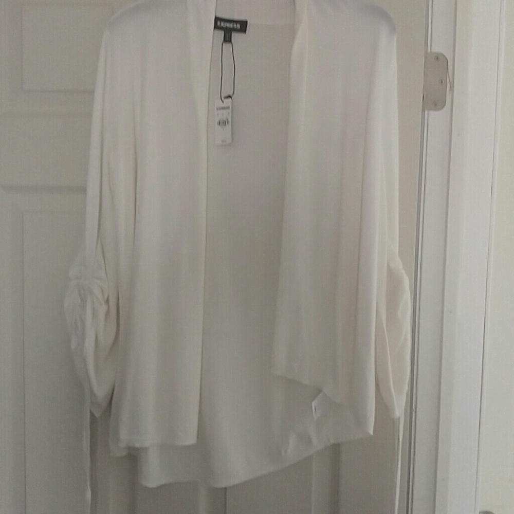 White open sweater
